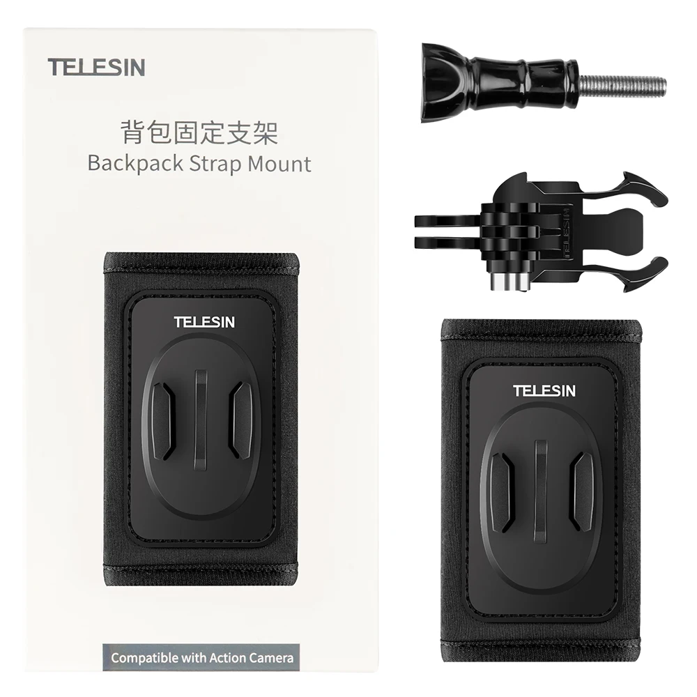 TELESIN 360° Rotate Buckle Double J-Hook Quick Release