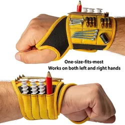 Bracelet magnétique avec aimants puissants, maintient les ongles, foret. Cadeau pour père, petit ami. Ceinture Porte Vis Outil Stockage Poignet 