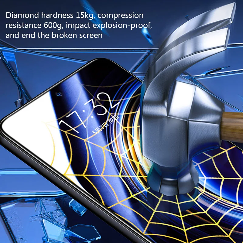Protetor de Tela de Vidro Temperado, Cobertura Completa, Redmi Note 12, 11, 10, 9, 8 Pro Plus, 5G, 11S, 10S, 9S, 10C, 9C, 9A, 5 PCes