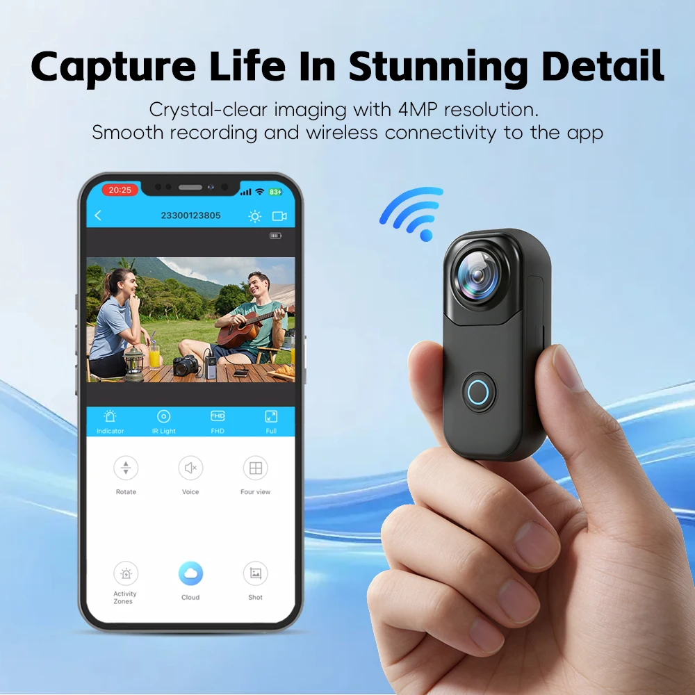 액션캠 4K 전자 이미지 안정화 기능 2.4G WiFi 30M 방수 케이스 포함 스포츠 카메라 블랙 화이트 MZ01