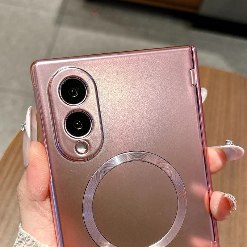 Ultra Magnetic Electroplated Hard Case with Hinge Protection & Front Glass Cover