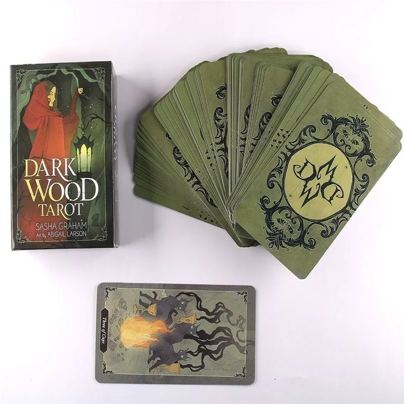 Dark Wood Tarot Cards A 78 Oracle Deck English Visions Divination Edition Borad Playing Games 4