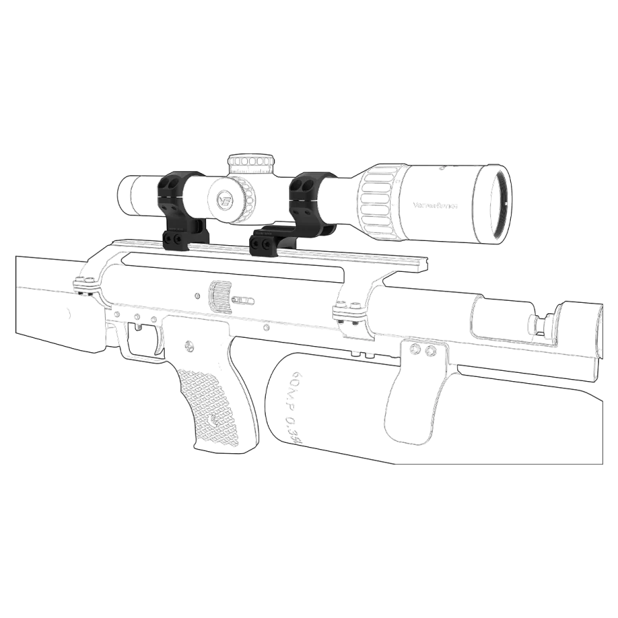 X-Accu 30 Mm Picatinny Weaver Scope Ring Mount for Hunting Riflescope Airsoft Tactical Accessories