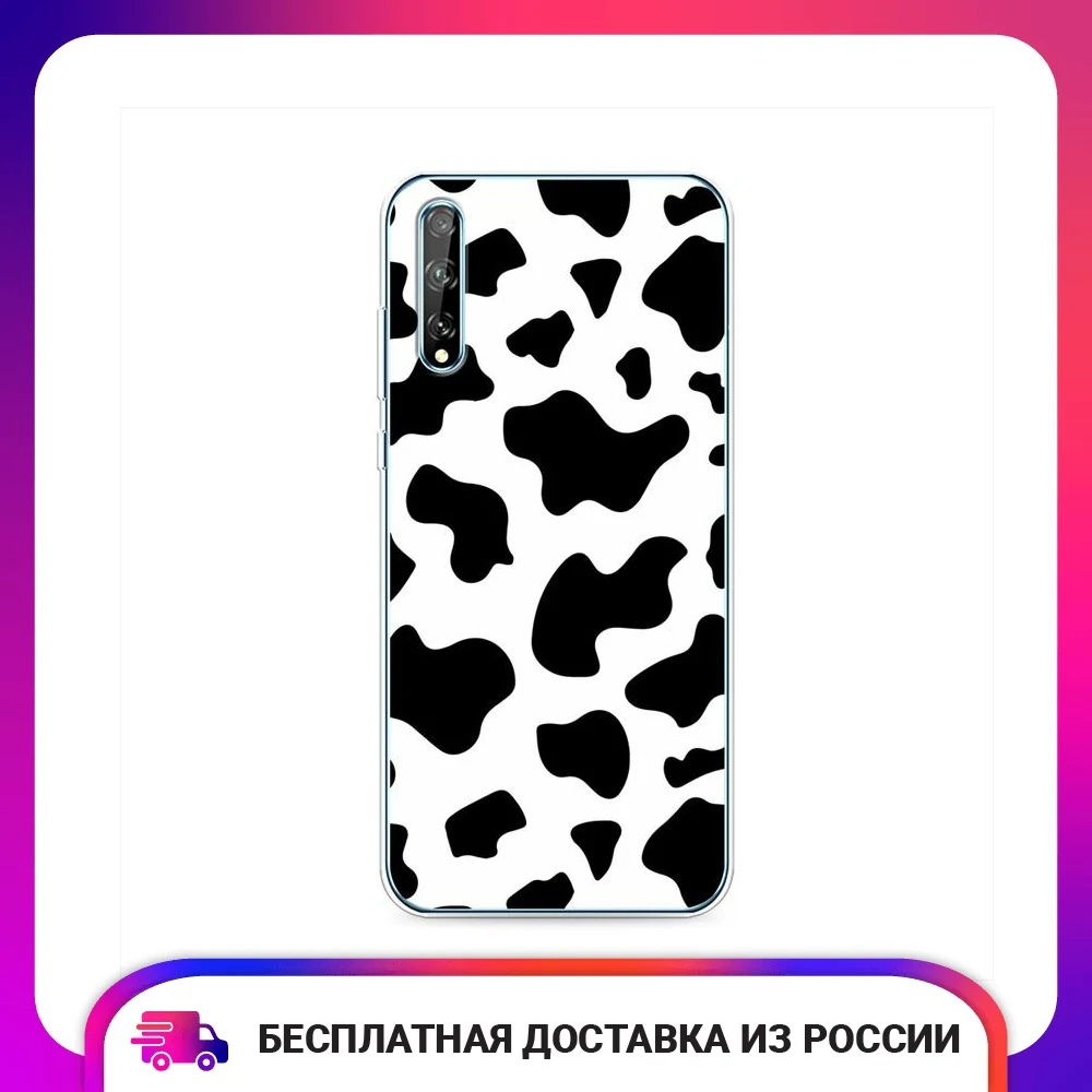 Чехол силиконовый для Huawei Y8p P Smart S Honor 30i Пятна коровы тонкая мягкая защитная |