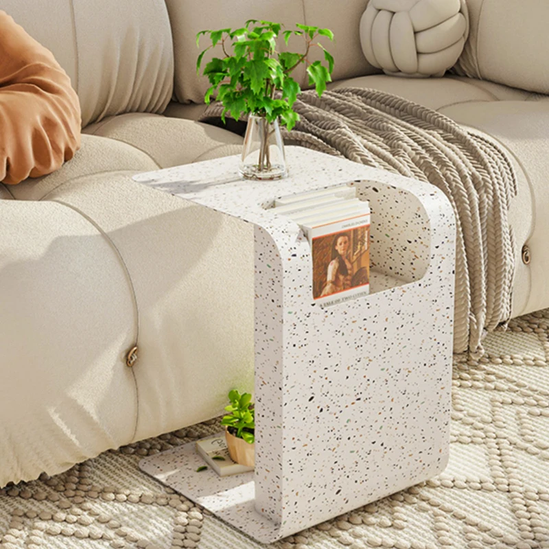 

Дизайнерский современный кофейный столик для гостиной, роскошные минималистичные журнальные столики для хранения, эстетические украшения для стола низкого качества в салоне