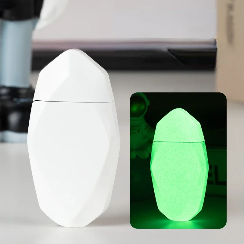 Butane Gas Lighter New Luminous Green Flame Inflatable Windproof Torch Lighter Turbo Metal Diamond Butane Lighters Cigarette Accessories butane gas lighter,cigarette lighter