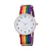 Rainbow color ultra-thin canvas strap 12 digital watch 6