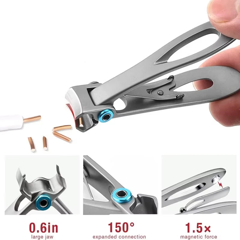 Stainless Steel Nail Clippers Cutter Trimmer Manicure Scissors Thick Hard Toenail Fingernail Pedicure Tools nail clipper set,nail clipper,nail care kit,nail scissors set,nail clippers,manicure pedicure kit,manicure set,manicure sets,manicure nail clipper set,nail clippers kit
