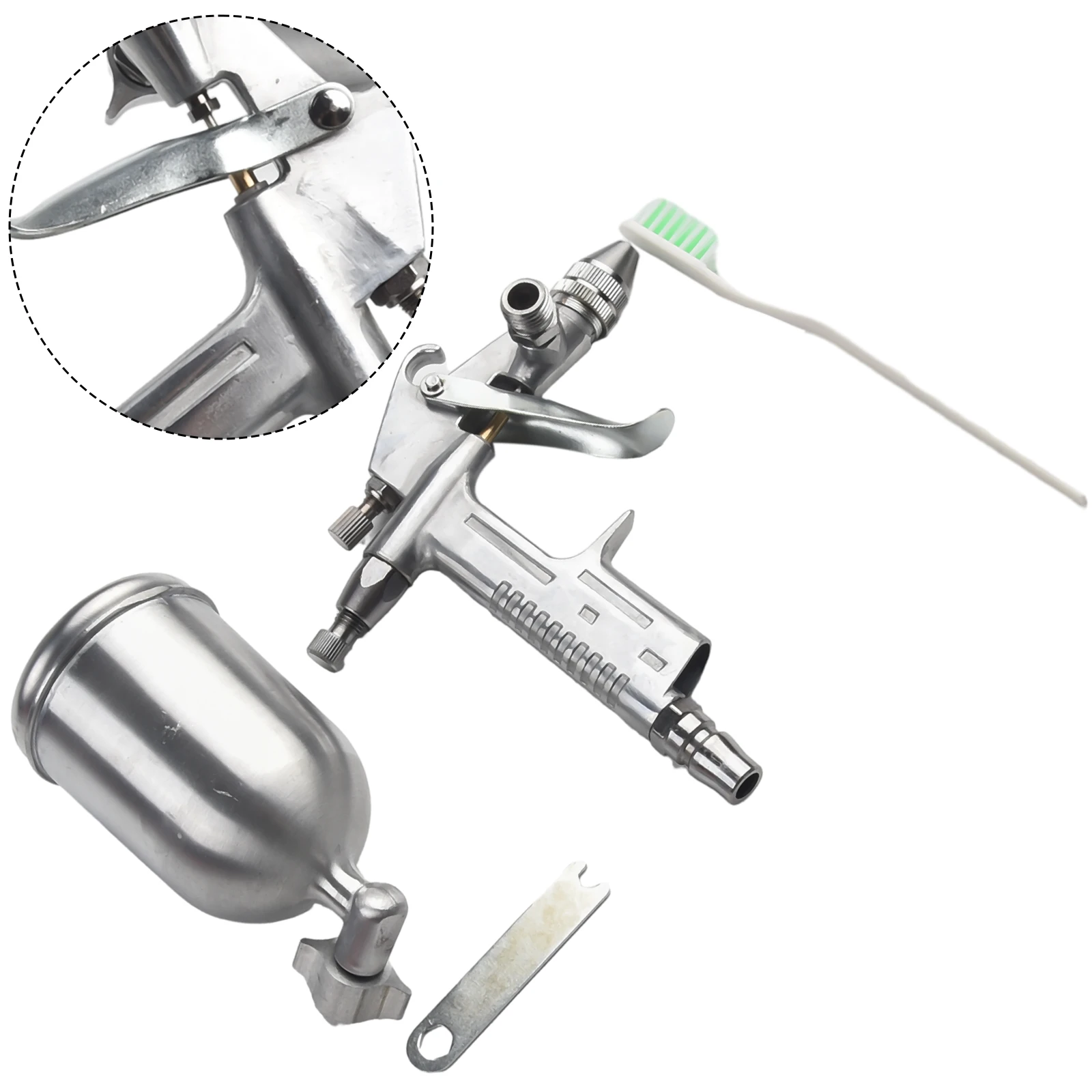 

125ml Professional K-3 Pneumatic Airbrush Sprayer Aluminum Spray Gun Painting Atomizer With C Type Quick Connector 40psl