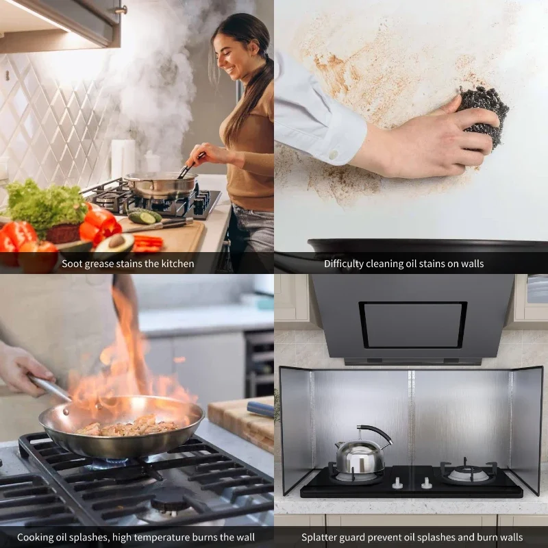 Kitchen Splatter Guard Cooking, Custom Size, Stove Top Stainless Steel Grease Splatter Screen for Frying, Contact Us Best Quote