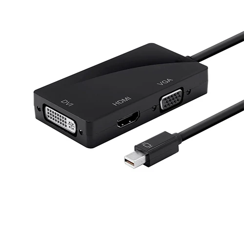 CABLING® Mini DisplayPort (Thunderbolt) à HDMI/DVI/VGA Mâle à Femelle 3 En 1 Adaptateur Câble Convertisseur Mini D… - Informatique