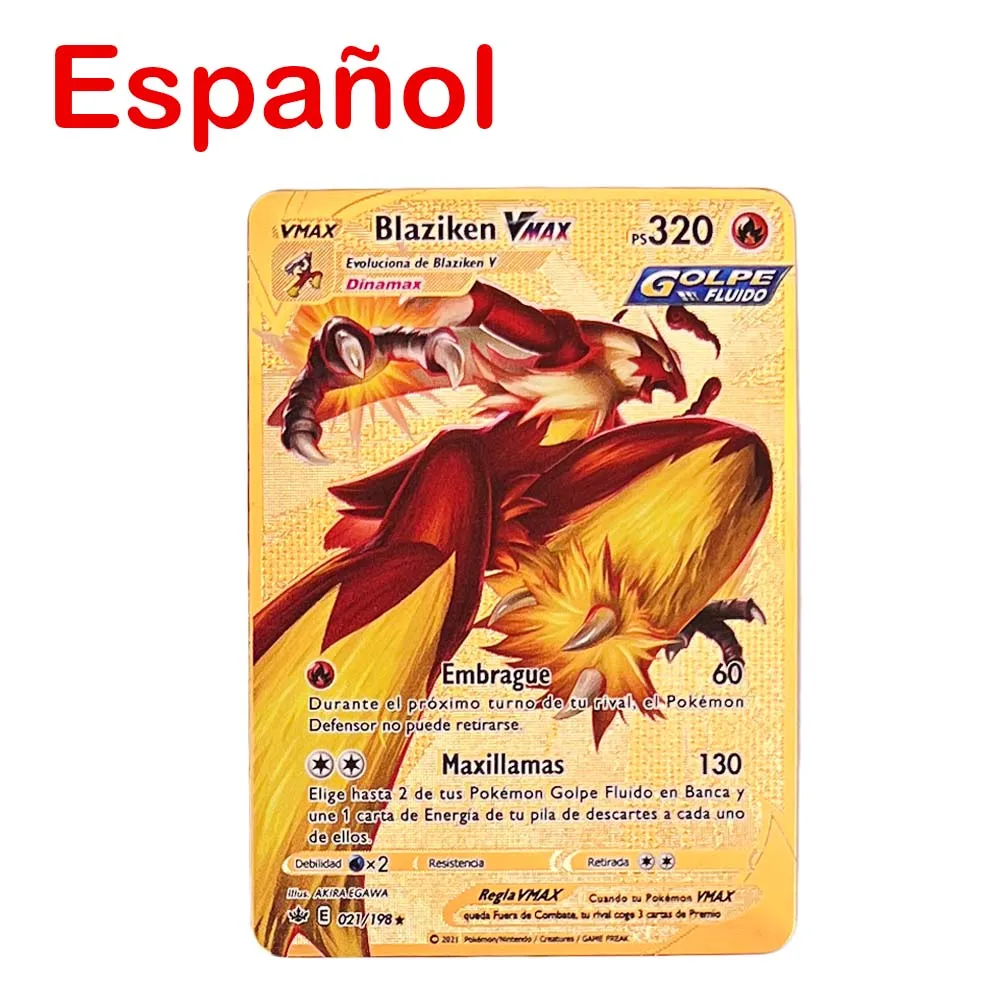 20-300Pcs Spanish Version Pokemon Card Featuring 300V VMAX 200 Gx 100 Tag Team Game