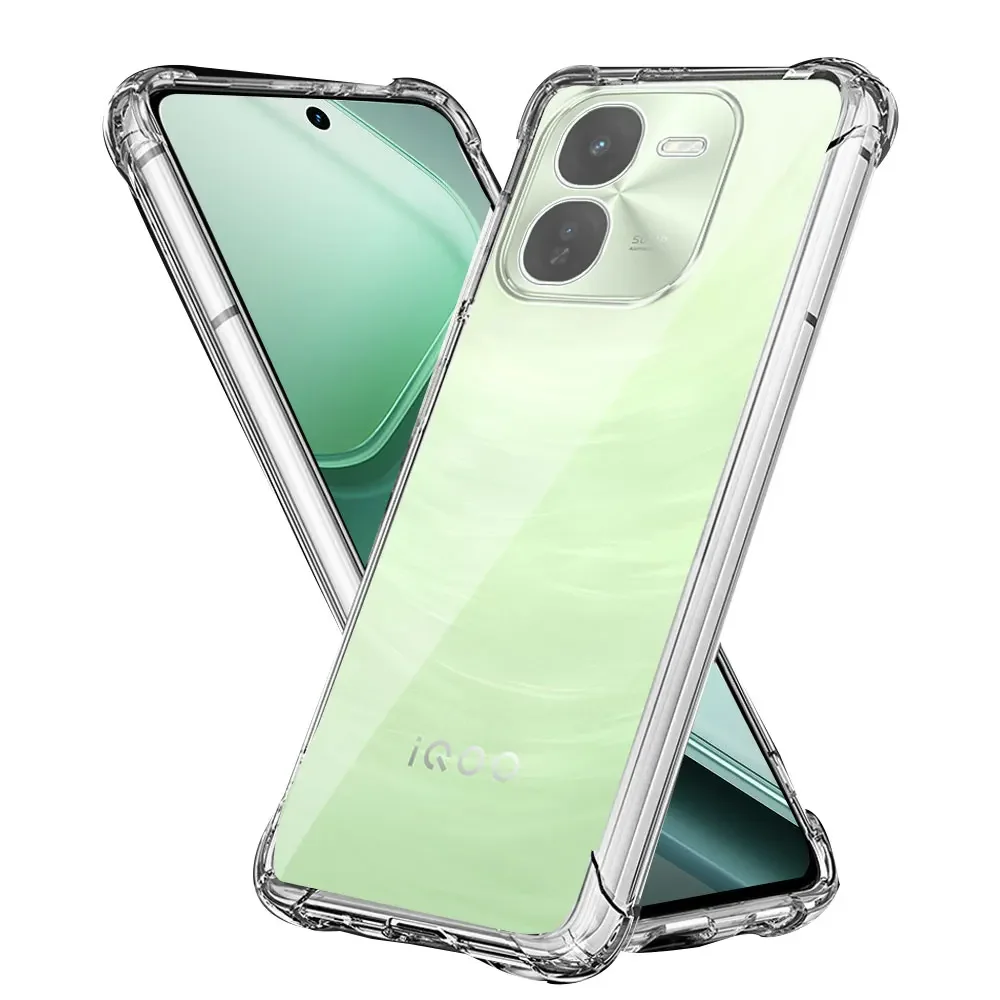 Luxury Silicone Phone Cover - Clear Shockproof Airbag TPU Protector Capa
