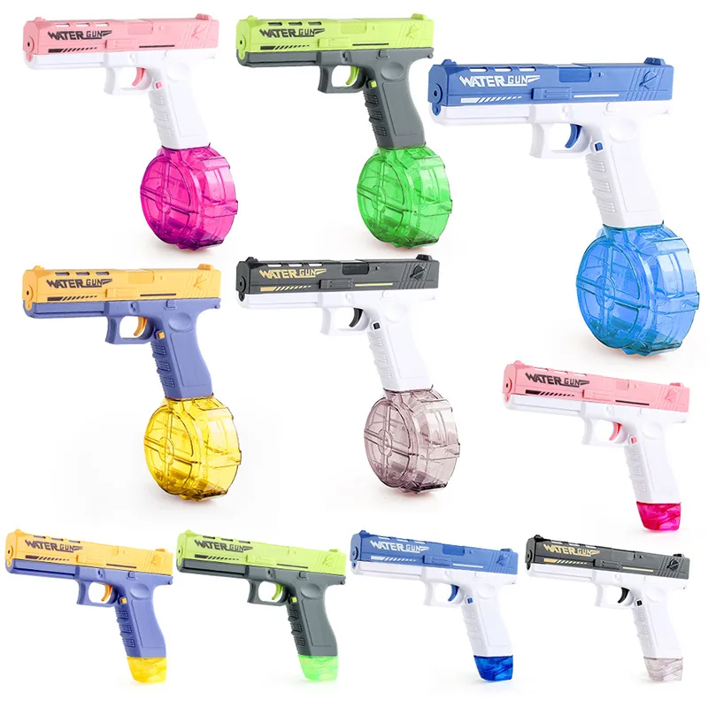 5-color electric water gun, fully automatic, children, adults, outdoor fun toys, gifts, summer beach, new model