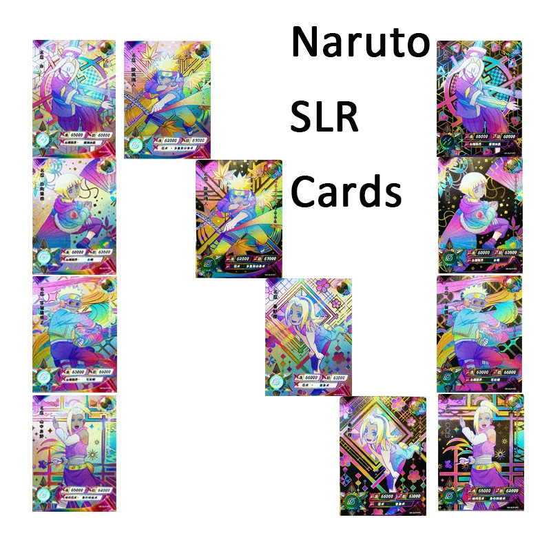 

037-054 Naruto SLR Cards Kiba Tenten Konan Sakura Colorful Cards Rare Trading Card Anime Collection Card for Children's Gifts