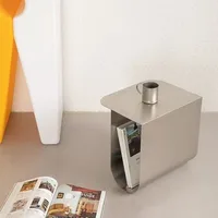 Nordic Light Luxury Stainless Steel Living Room Simple Creative Modern Sofa Balcony Coffee Table Bedroom Nightstand Movable 3