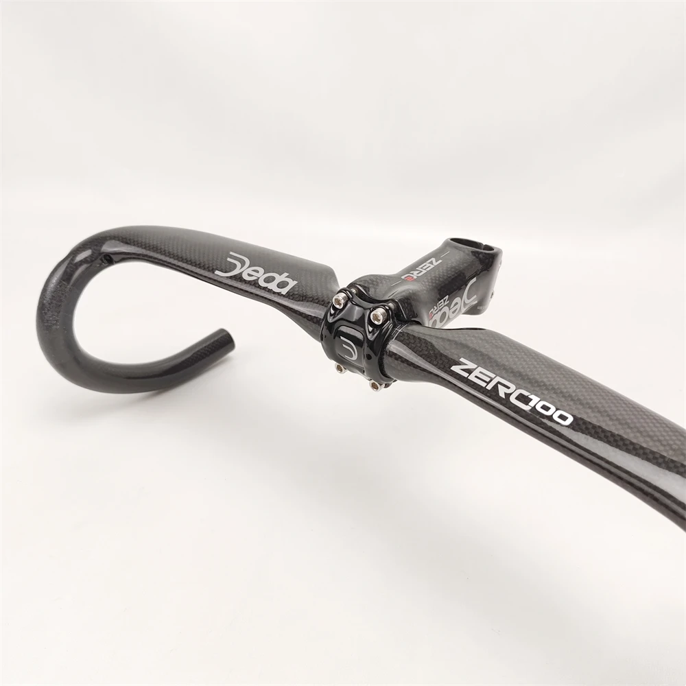 Carbon Fiber Aerodynamic Bicycle Handlebars - Lightweight & Reinforced Design with Internal Routing