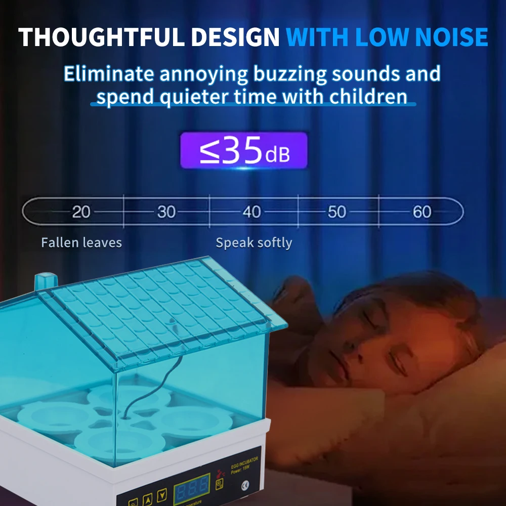 4-Egg Mini Incubator Small Household Automatic Constant Temperature egg incubator Can Hatch Eggs Of Chickens Ducks Turtles And Birds