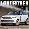 1/24 Land Rover Range Rover SV 2022 Car Model Toys Diecast Alloy SUV Doors Opened Sound Light Rubber Tire Vehicle Gifts for Kids 1