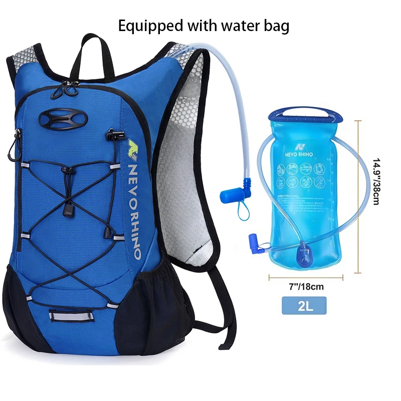 thumbnail image 1 of Mochila de ciclismo todoterreno de nuevo estilo, ligera, antisalpicaduras, para deportes al aire libre, senderismo, incluye bolsa de agua, bolsa para correr, 1 of 5