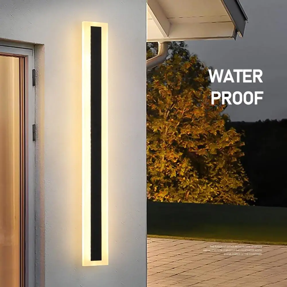 Outdoor Long Wall Lamp Waterproof Energy Saving High Brightness Decoration Light For Gardens Patios Bedroom Living Room led spot lamp 6w 220v gu10 e27 e14 mr16 high power long life 50w replacement energy saving led gu10 frosted lens bulbs