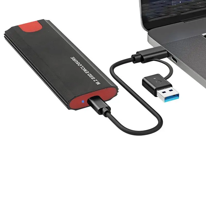 

M2 SSD Case NVME Dual Protocol M.2 To USB Type C 3.1 SSD Enclosure Adapter For NVME PCle NVMe BM Key SSD Disk Box M.2 SSD Case