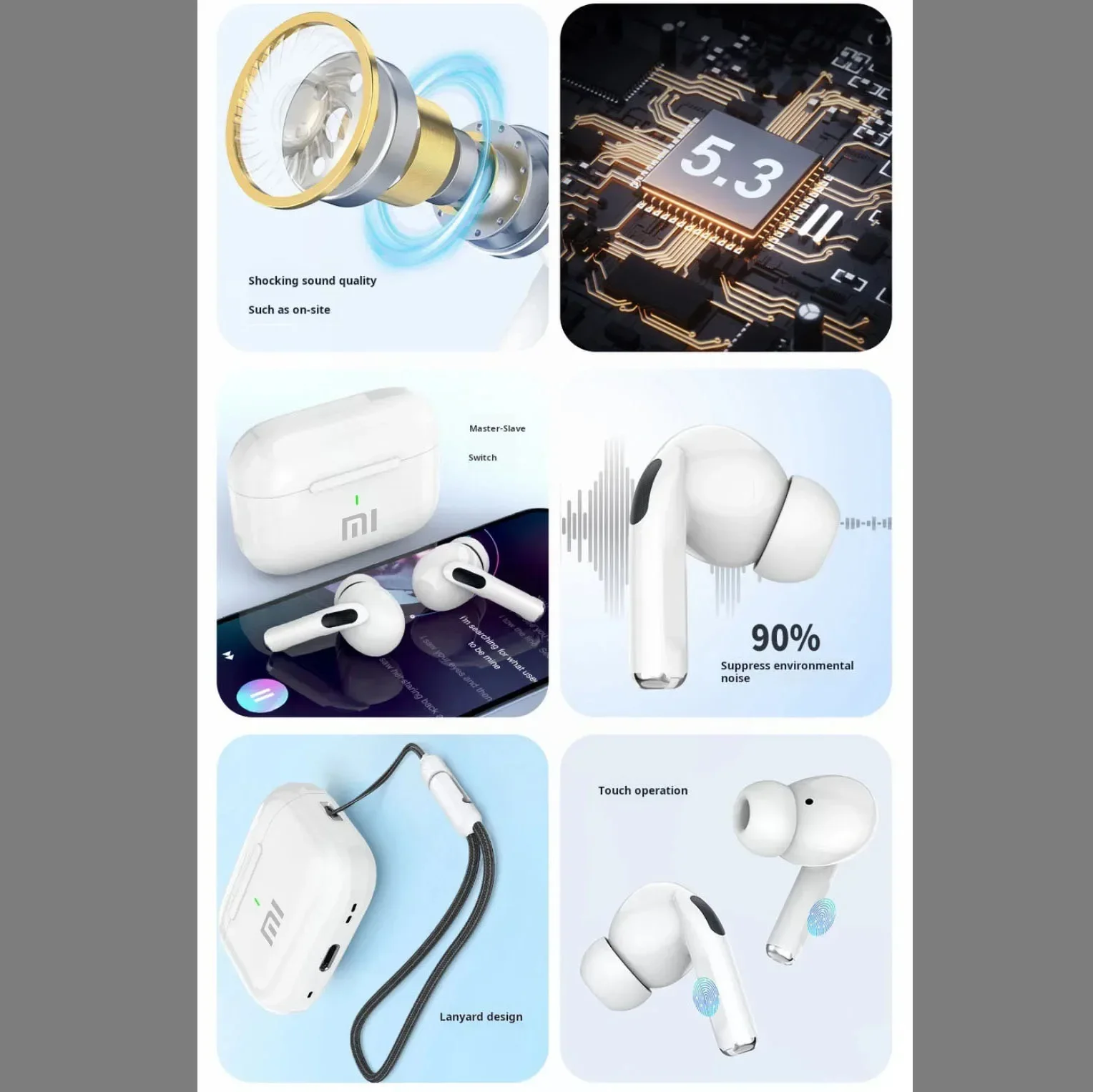 Original XIAOMI Bluetooth Earphones Ear Earbud MIJIA A7 Wireless Headphone Waterproof ENC Noise With Mic Sports Hifi Headsets 3