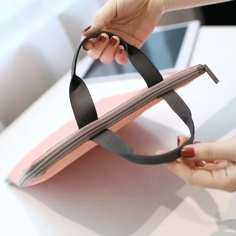 Folder Storage Document Holder Fabric Pouch Package for A4 Paper Portable Pocket Bill File Folder Office & School Supplies