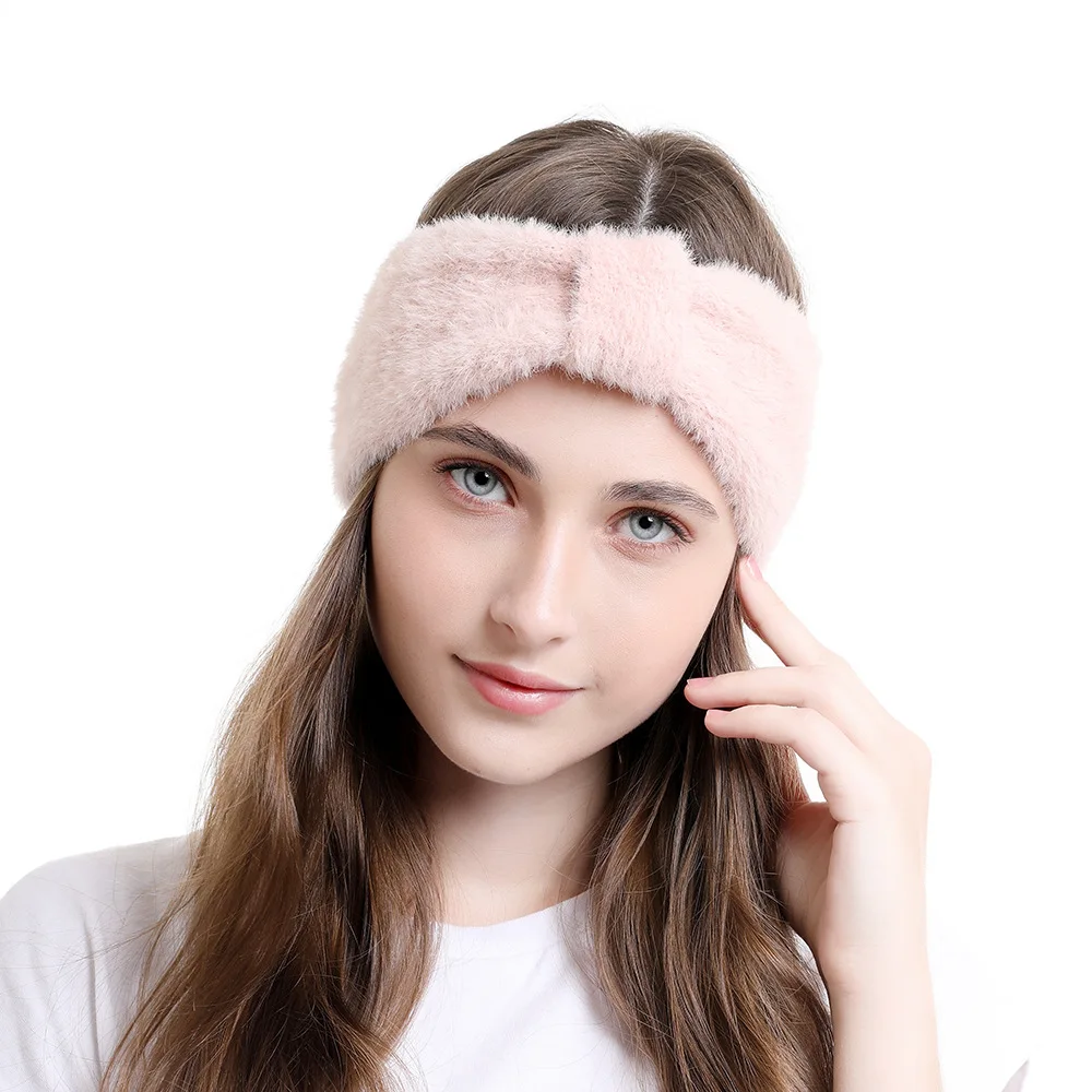 

Yoga Hair Bands Autumn Winter women's Imitation Sable Head Knit Band Hair Bands non-marking Knot Hair Bands Free Shipping