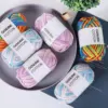 50g/roll, crochet yarn for beginners, gennuine cotton, easy to use, easy to see stitches, 68% Cotton+32% Nylon 4