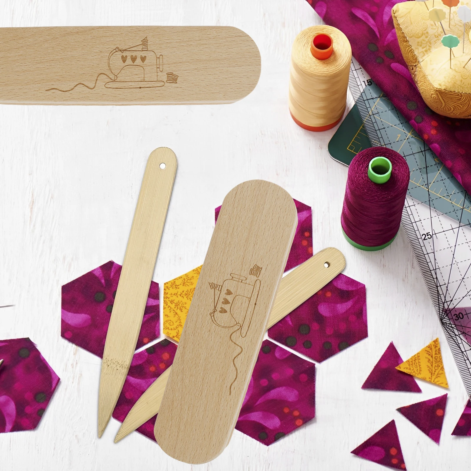 Hardwood Tailors Clapper Portable Clapper Sewing Tool Wooden Quilter