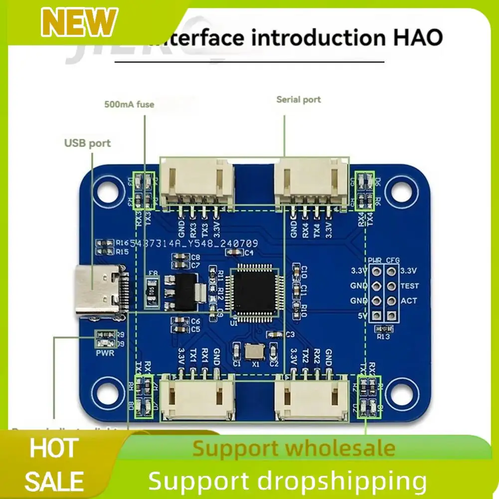 【Best SKU活动价 Guaranteed】 Excellent CH344Q USB Type C To 4 Port TTL ...