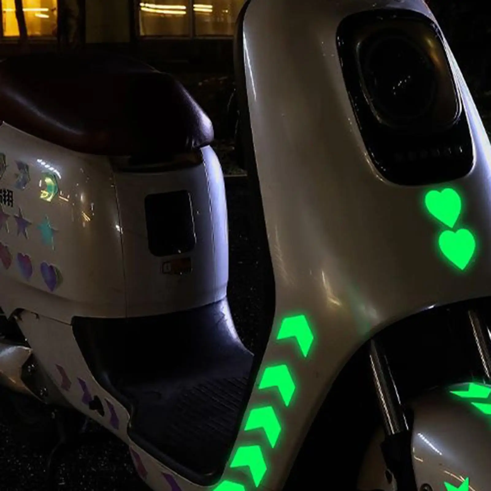 10PCS/Bag Bicycle Wheel Spokes Reflective Sticker Tube Strip Warning Light MTBs Cycling Reflective DIY Stickers