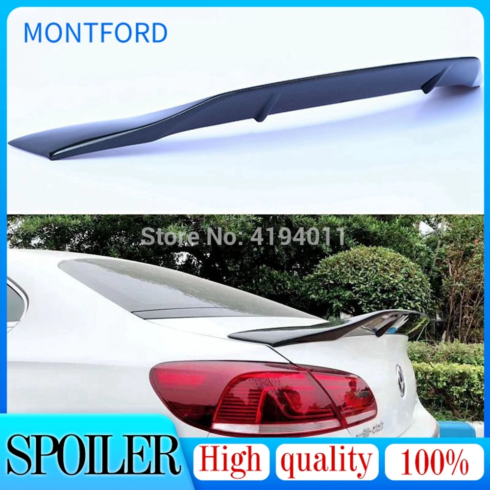 

Car Styling High Quality FRP Carbon Fiber Unpainted Color Rear Spoiler Trunk Lip Wing For Volkswagen Passat CC 2009-2016