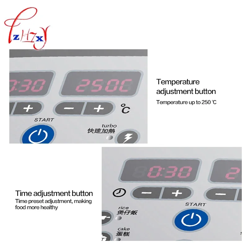 Home Use Microwave Oven Frying Pan Halogen Oven Air Fryer Lightwave Fryer Automatic Speedcook Electric Deep Fryers CKY-888