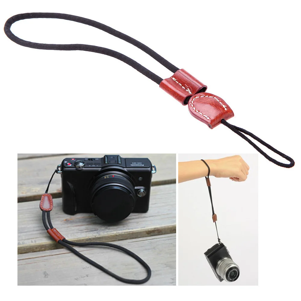 

Black brown cowhide micro single camera wrist strap micro single hand rope wrist strap suitable for