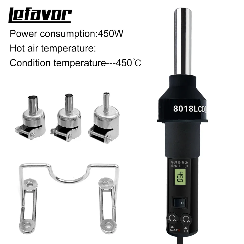 LCD Digital Heat Hot Air Gun Desoldering Soldering Station 110V 220V Temperature Adjustable IC SMD BGA hot air gun soldering station heat gun