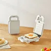 220V Electric Sandwich Maker Waffle Maker Toaster Baking Machine Multifunctional Breakfast Toast Pressure Pancake Maker 600W 3