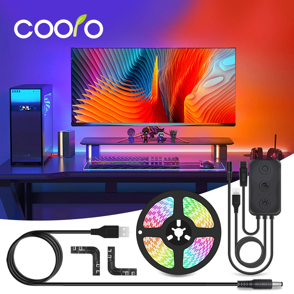 Led Strip Rgb Immersion Screens Pc Desktop Computer Screen Led
