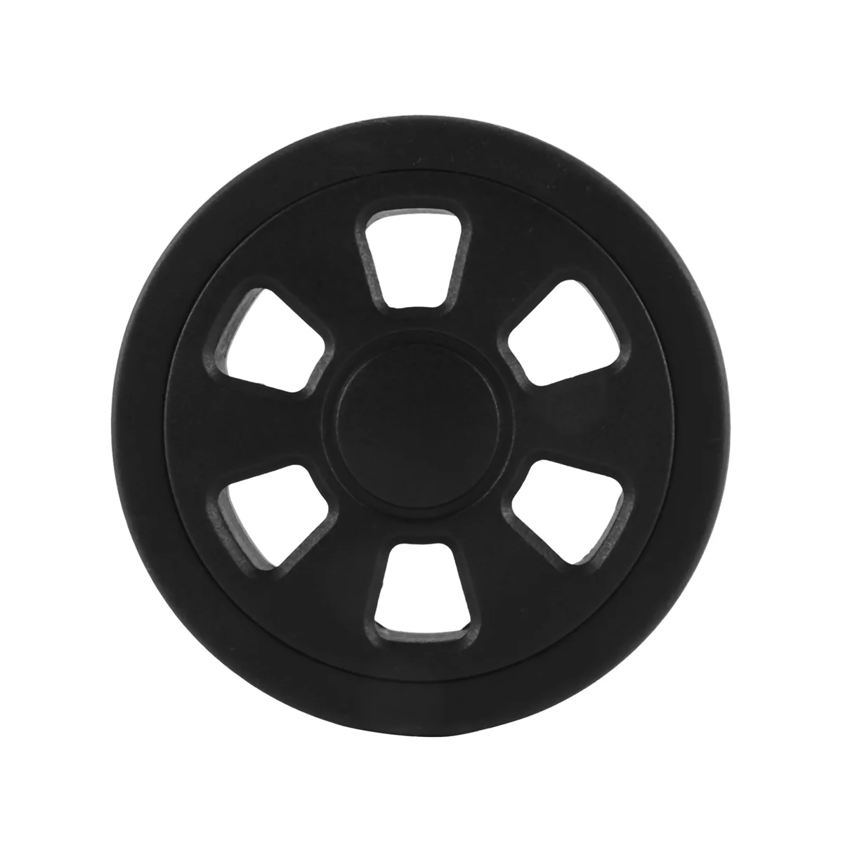60mm x 12mm Luggage Wheels Replacement Wear Resistant Environmental Protection PU Suitcase Replacement Wheels BlaCk Pair
