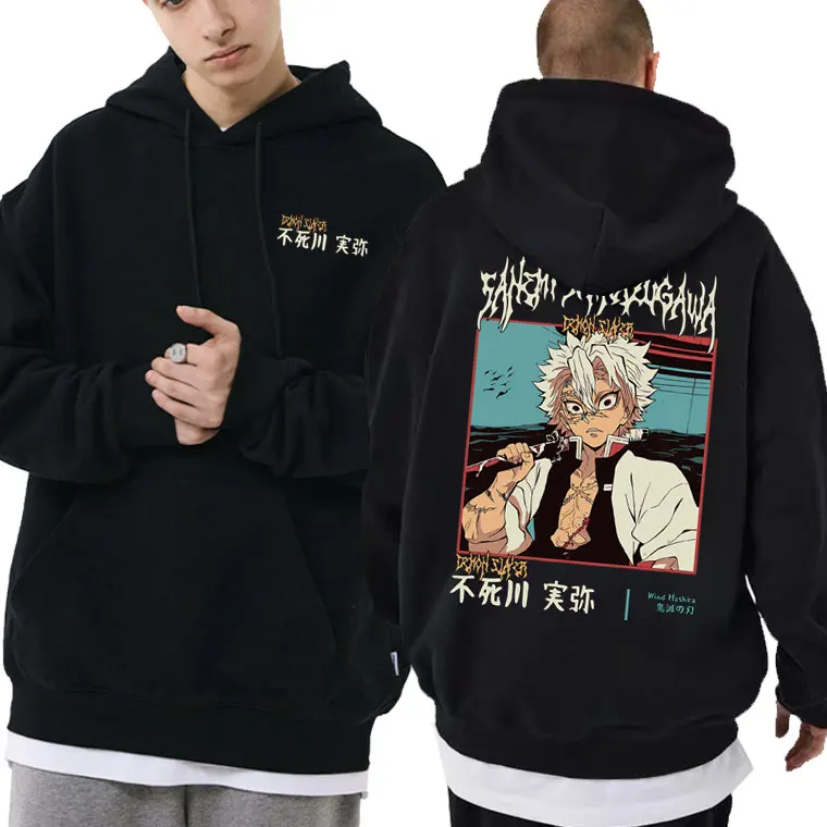 

Anime Demon Slayer Shinazugawa Sanemi Graphic Hoodie Manga Kimetsu No Yaiba Sweatshirt Men Women Casual Oversized Style Hoodies