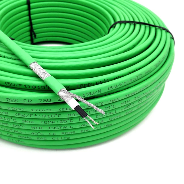 1m to 30m 110V 220V Self-Regulating Heating Cable For Inside Pipe Heating  Anti-Freeze Protection 17w/m Hotline - AliExpress