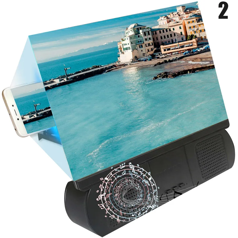 

Mobile Phone 3d Screen Video Magnifier With Bluetooth-compatible Speaker Enlarged Smartphone Movie Amplifying Projector Stand