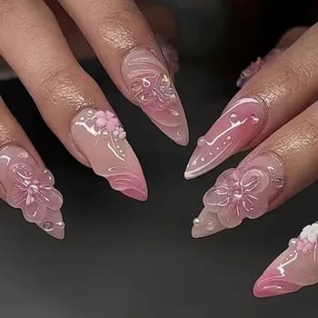 Pink Press Nails 62