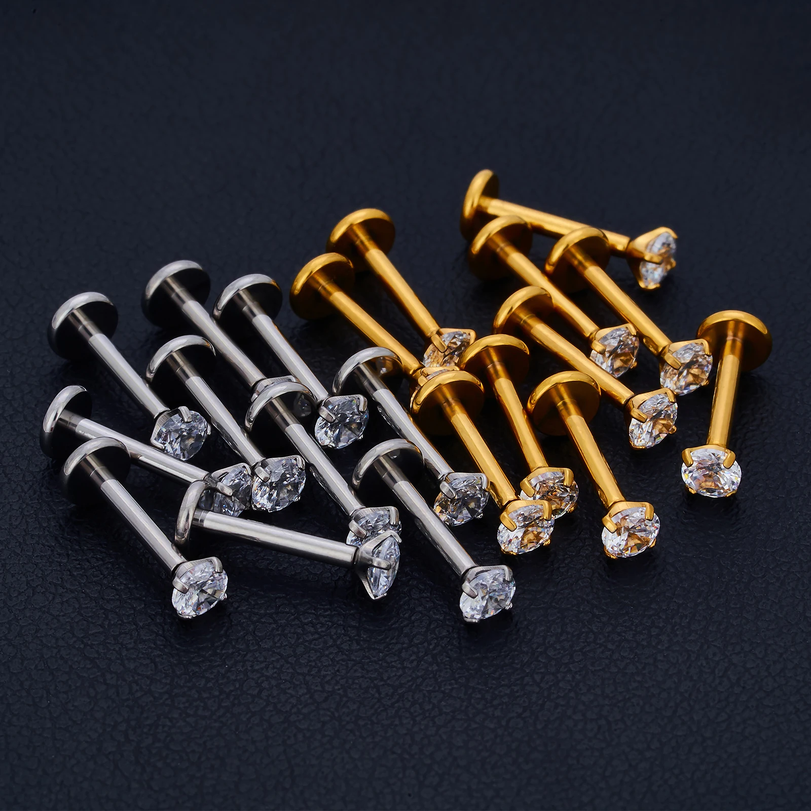 10pcs G23 Titanium Labret Piercing Lip Ring 16G Internal Thread Nose Stud Earring Tragus Helix Cartilage Piercing Women Jewelry piercing jewelry nose studs body piercing earrings ear piercing jewelry ear studs metal jewelry body piercing jewelry body jewelry