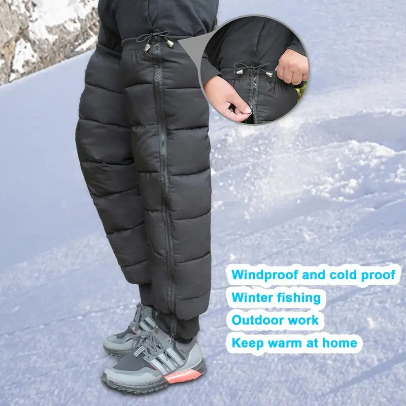 Motorcycle Knee Pads Winter Warmer Pants Leg Cover Windproof Leg Gaiter Sleeve For Motorcycles Camping Hiking Cycling Leg Covers