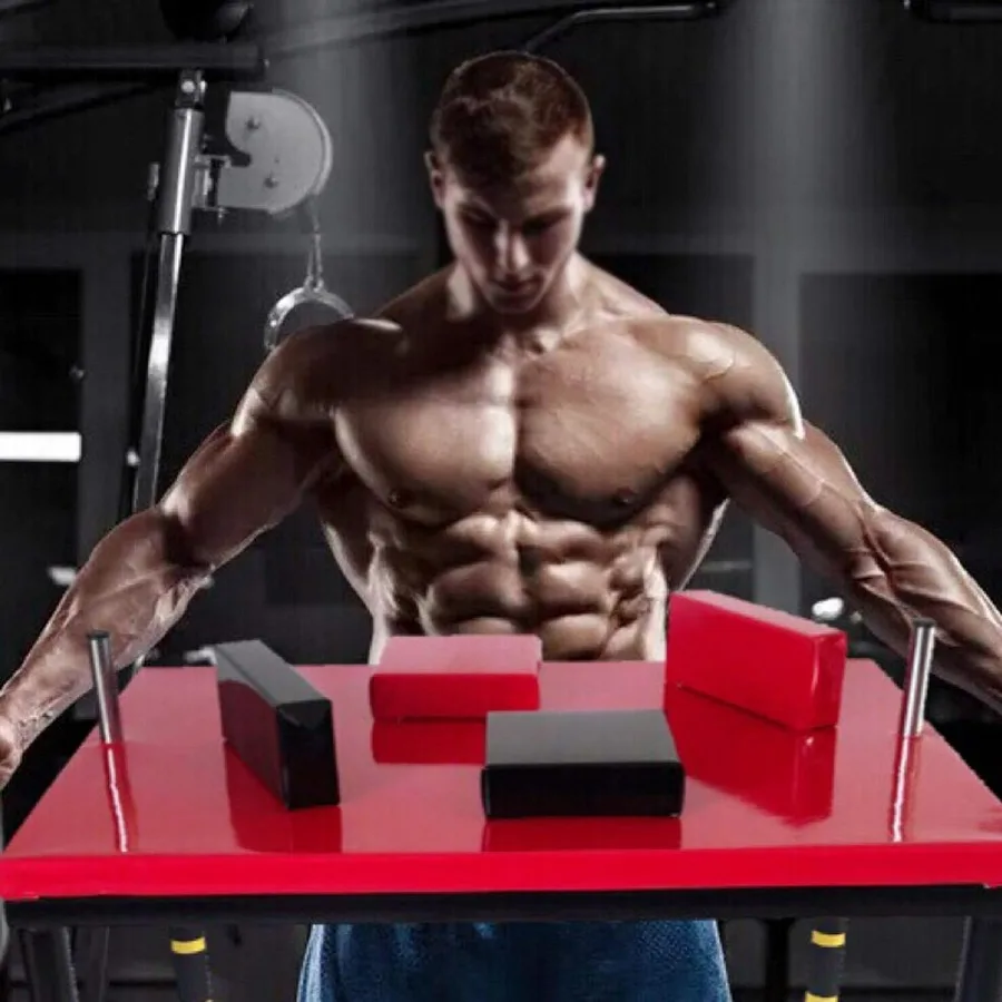 Arm Wrestling Table, Professional Armwrestling Tournaments Battle Table Fitness Equipment for Family Office Gym Club,Red