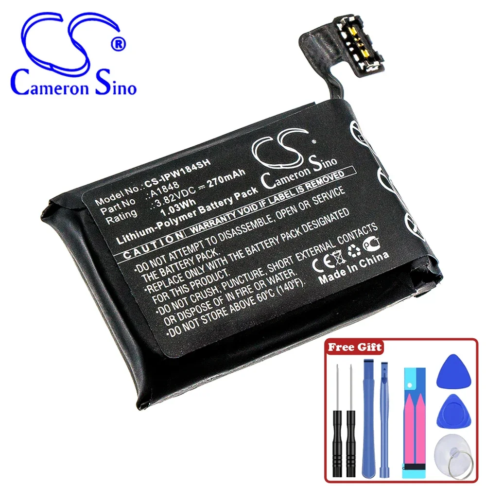 Smartwatch 270Mah / 1.03Wh Batteria Per Apple Watch Series 3 Lte 38Mm Watch Series 3 4G 38Mm A1858 A1848 Volt 3.82V Nero