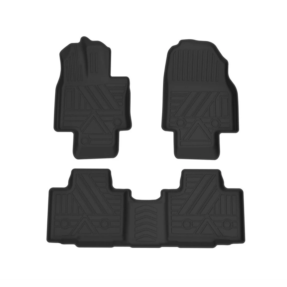 

Автомобильные коврики из ТПЭ для Toyota HIGHLANDER 2023, черные, с левым рулем, Нескользящие, водонепроницаемые, 5 сидений, коврики для ног, коврик