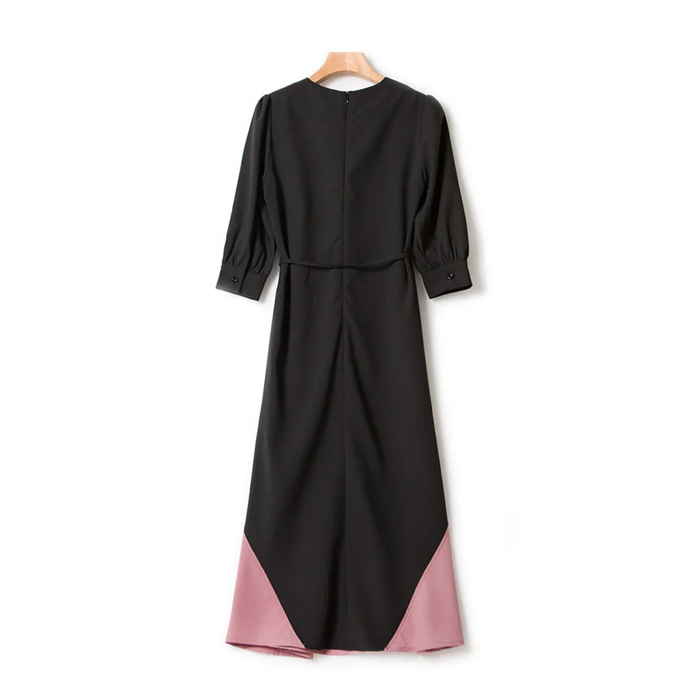 

Женское платье-миди с юбкой-годе, черное приталенное ТРАПЕЦИЕВИДНОЕ ПЛАТЬЕ в стиле знаменитостей, модель 2023 года